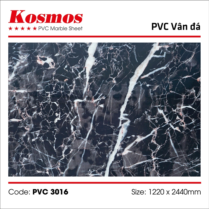 Tấm ốp  vân đá PVC3016