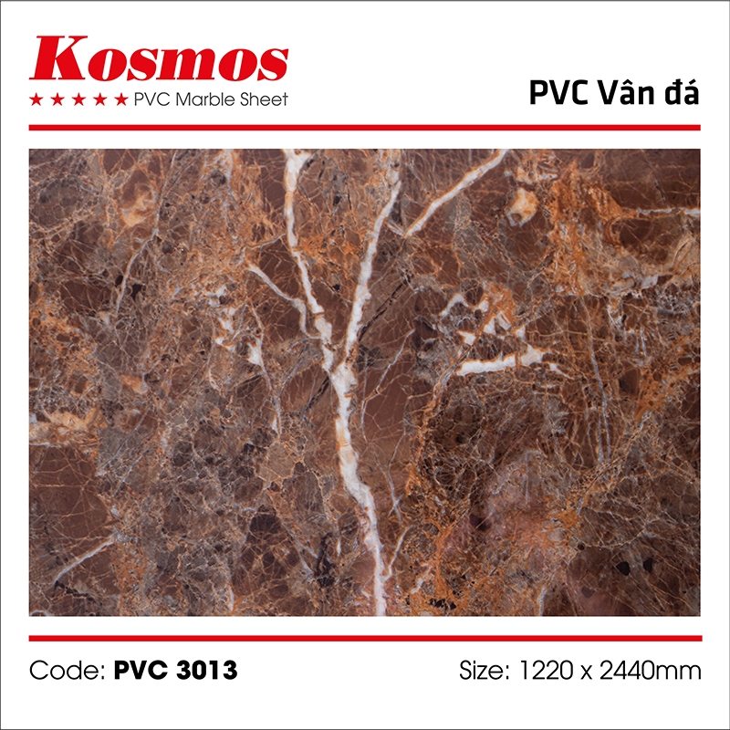 Tấm ốp  vân đá PVC3013