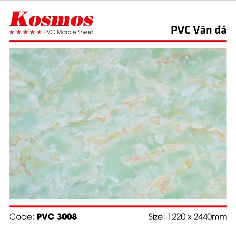 Tấm ốp  vân đá PVC3008
