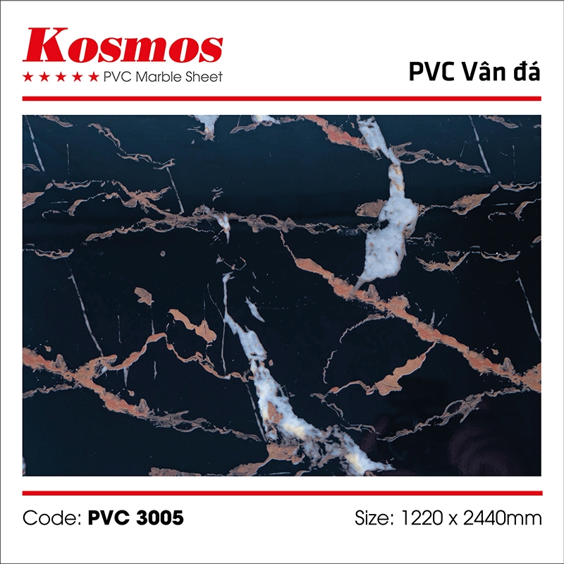 Tấm ốp  vân đá PVC3005