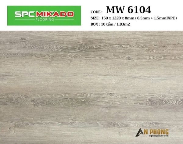 Sàn nhựa giả gỗ 8mm MW 6104